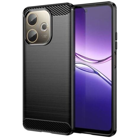 Coque pour Oppo A5 Pro 4G / 5G - housse etui silicone gel carbone + film ecran - NOIR (1/4)