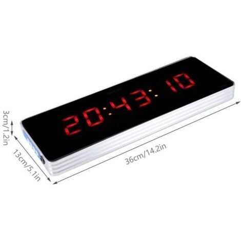 NEDIS Horloge murale Numérique Radiocontrolée Noir Commander Vite