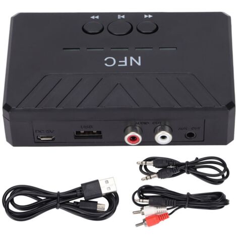 Émetteur Récepteur Bluetooth 5.4 - Double Connexion Pour 2 Écouteurs - Qualité AptX HD Pour Avion/TV/Voiture (Aluminium CNC)