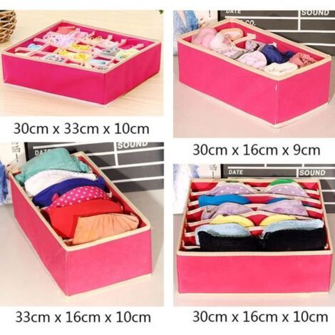 CORTNEY 2 Pièces Organisateur De Tiroir Pliable, Rangeent Tiroir Pour