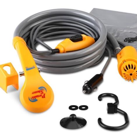 Pompe De Douche Manuelle Pour Camping – Générique – Pulvérisateur D'Eau Portable 5L Ou 8L – Idéal Pour Randonnée, Bateau, Nettoyage De Véhicule Et Animal – Légère, Sans Batterie
