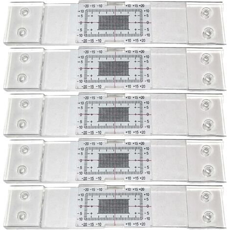 Jauge De Surveillance Des Fissures 3 Pièces - Moniteur Acrylique Étanché - Instrument De Mesure Précis Pour Murs Et Bâtiments (-30 à +30 Mm)