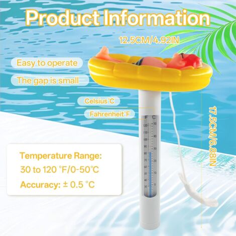 Thermomètre De Piscine Flottant, Thermomètre Flottant De Piscine Thermomètre De Piscine Flottant, Thermomètre Flottant De Piscine