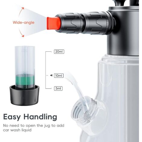 Aqua Joe Pistolet pulvérisateur à canon à mousse réglable 2-en-1 avec tuyau de lavage à co... | Home Depot Canada