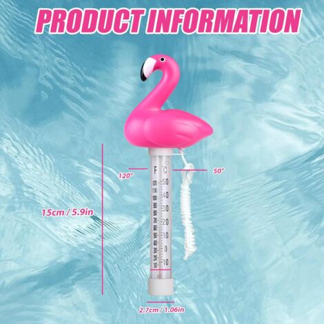 Thermomètre Flottant Piscine Ou Étang - Lecture Facile Température Eau, Balance Imprimée Bleu 5 à +60°C