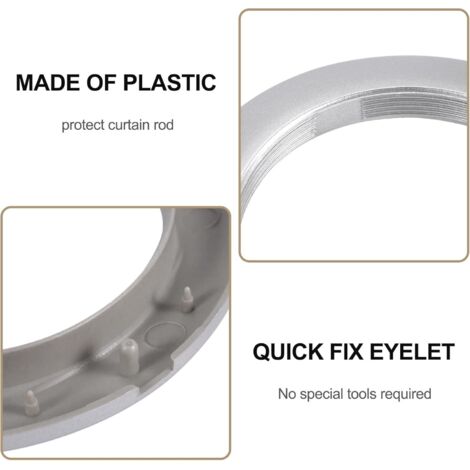 Lot De 32 Anneaux Oeillets Rideau 40mm Doré Vif - Installation Facile Et Silencieux