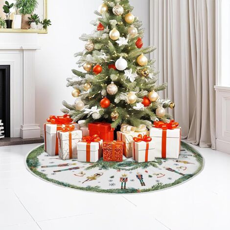 Pied pour Sapin de Noël - Collier et Jupe de Décoration d'Arbre