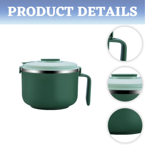 Pot à Nouilles Thaï En Inox 30 Cm Avec Couvercle Et 3 Compartiments - NEUF