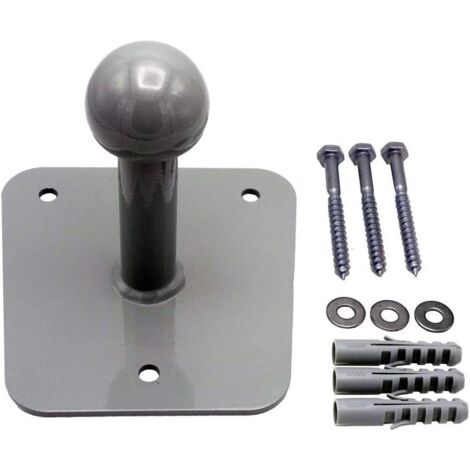Support Mural Sorlpv Pour Porte-vélos – Rotule Universelle 50mm, Charge 60kg, Acier, Kit De Fixation Inclus
