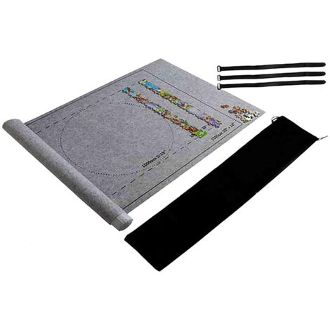 Tapis de puzzle portable en feutre, idéal pour ranger et ranger vos