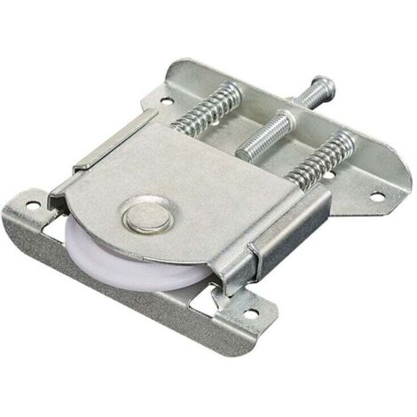 2 pièces Roulette Porte Coulissante placard,Pièces de porte coulissantes pour porte de garde-robe,roues,rouleaux,armoire Runners Guides,Roulette Placard Coulissant Armoire Porte Rouleau,Charge 20 kg (1/4)