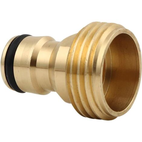 Raccord rapide pour tuyau d'arrosage, extrémité mâle en laiton de 3/4 po, adaptateur à connexion rapide, 2 pièces | Leroy Merlin