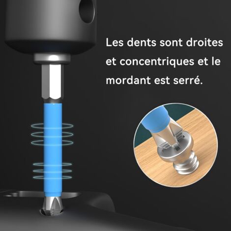 Jeu 2 Embouts Wera 851/4 TZ PH1 - Extra Rigides Phillips Pour Matériaux Durs