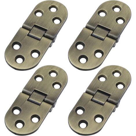 Charnières à Rabat En Alliage De Zinc – Pour Tables Pliantes Et Meubles, Argent, 52 X 21 Mm, Faciles à Poser