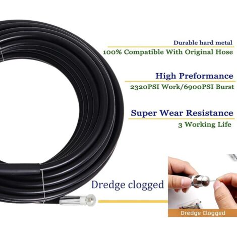 Tuyau Professionnel 200 Bar Tuyau Extension 15m Pour Nettoyeur Haute Pression TECHKAR - 150 Bar - Compatible Kärcher M22x1.5 Tuyau Karcher Haute Pression Tuyau Professionnel 200 Bar Tuyau Extension 15m Pour Nettoyeur Haute Pression TECHKAR - 150 Bar - Compatible Kärcher M22x1.5 Tuyau Karcher Haute Pression