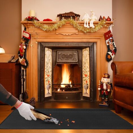 Tapis De Protection Anti Feu - Tapis Ignifuge Devant De Cheminee | Semi-Circulaire Plaque De Sol
