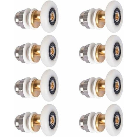 Roulettes Pour Porte De Douche - Uxcell - V Rainurées - Lot De Remplacement