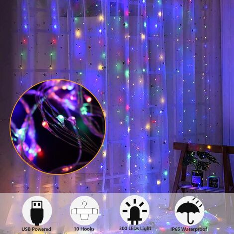 Guirlande Lumineuse Pour Sapin De Noël 320 LED Colorées 375 Cm Comfortxl 94858761