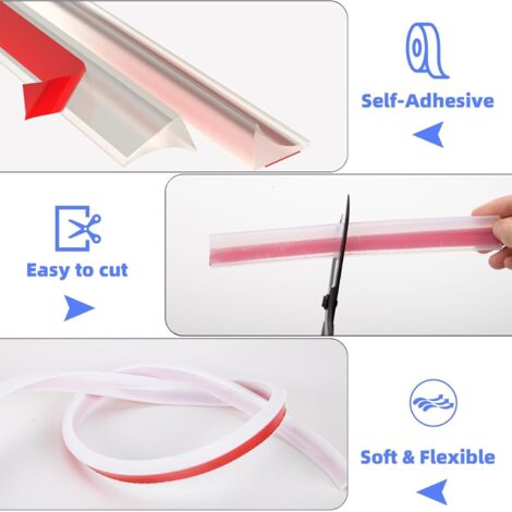 LOLPALONE Lot de 4 protections anti-éclaboussures transparentes anti-éclaboussures pour douche, protection anti-éclaboussures pour coin baignoire LOLPALONE Lot de 4 protections anti-éclaboussures transparentes anti-éclaboussures pour douche, protection anti-éclaboussures pour coin baignoire