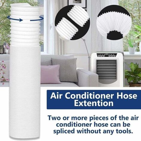 Jeffergarden Connecteur de tuyau d'échappement de climatiseur ABS 19cm diamètre coupleur Portable domestique pour Midea KY25 KY35 1P 1.5P