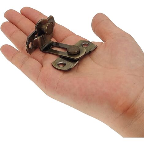 Serrure De Porte De Grange Antirouille - Hasp Mécanisme Coulissant 90° - Sans Marque - Fabriqué En Chine