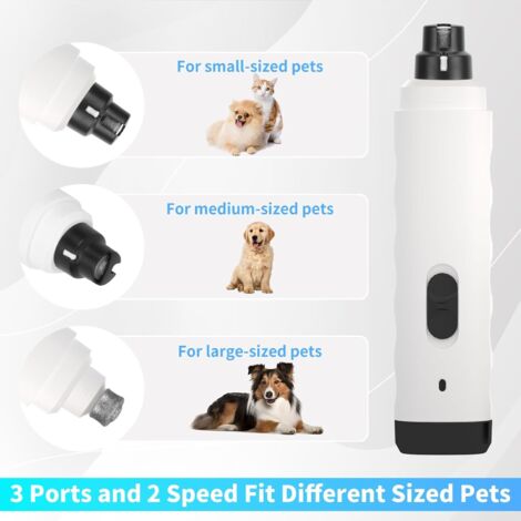 INF Coupe-ongles et Lime 2-en-1 pour Animaux avec Lumière LED