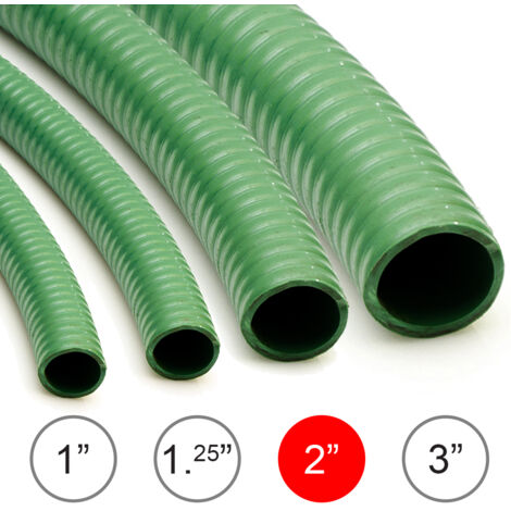 10m Reinforced Hose Suction Hose 2" / 51mm Wolf PVC Garden Hose