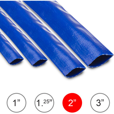 10m Layflat Hose Delivery Hose 2" / 51mm Wolf PVC Garden Hose (1/2)