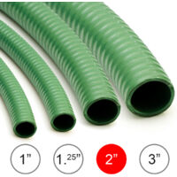10m Reinforced Hose Suction Hose 2" / 51mm Wolf PVC Garden Hose