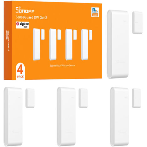 SONOFF Zigbee Tür- und Fenstersensoren, 4er-Packung,App-Steuerung