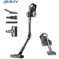 Aspiradora sin filtro JIMMY H8 Flex: 185 AW, 65 minutos de autonomía, pantalla LED, manguera flexible y batería extraíble