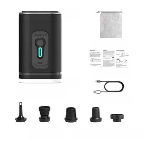 Pompe à vide électrique portable sans fil pour sacs de rangement sous vide - Rechargeable par USB - Design compact (1/5)