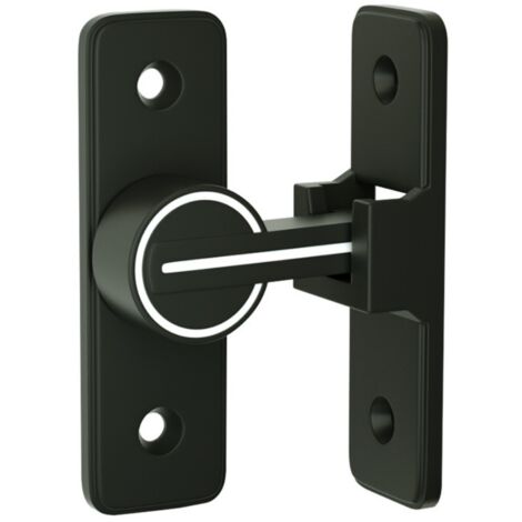 (90 Degrés) Verrou Serrure de Fermeture Porte Interieure Coulissante de Lumineux, 90° Loquet de Crochet a Porte Bascule, pour Porte, Fenêtre (1/5)