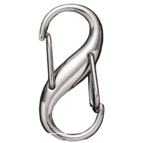 【16 Pièces】Double Clip à Ressort et Mousqueton Antivol - Pour Sac à Dos, Randonnée et Camping - Sécurité Renforcée en Extérieur (1/5)