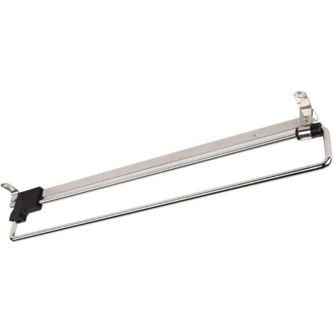 Tringle à vêtements télescopique coulissante, tringle à vêtements pour magasin, armoire, cuisine, salle de bain, bricolage, 350 mm (1/5)