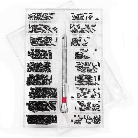 Kit de réparation de micro-vis de 500 pièces, avec tournevis (1/5)