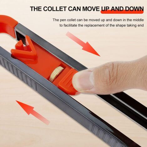 Jauge De Contour Réglable 2 Pièces - Outil De Traçage Profil Et Duplicateur De Forme Pour Menuiserie
