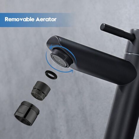Robinet Eau Froide Uniquement, Mitigeur de Lavabo en Acier Inoxydable