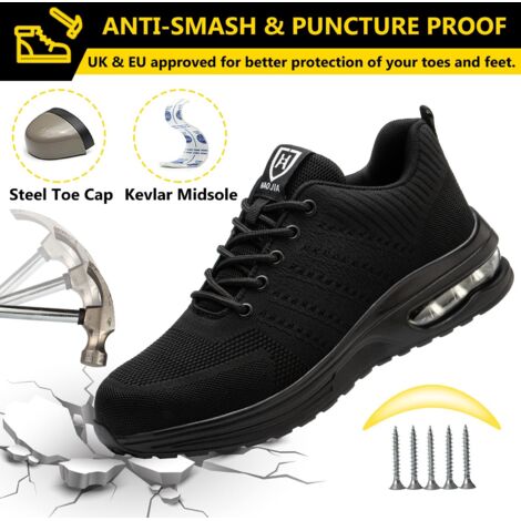 Chaussures De Sécurité Légères Baskets Bleues Taille 40 - Coque Acier - Pour Travail