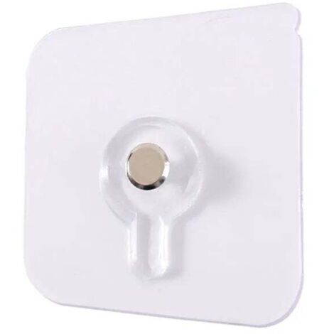 Fixation Cadre Sans Percer, 10pcs Clou Adhésif Mural Attache Tableau sans Poinçon Trou Transparent pour Art Mural Miroir Salon Salle ,66cm