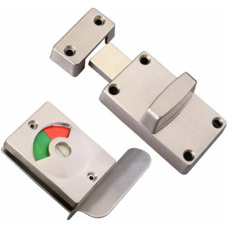 Verrou De Porte De Toilettes Avec Indicateur Rouge Et Vert Pièces De Rechange Indiquant Un Verrou Dormant Pour Toilettes Publiques (1/5)