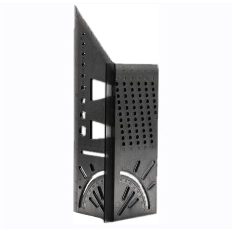 Angle d'onglet 3D Angle Travail du bois 3D outil de mesure Règle de Mesure de Taille Carrée pour le Bois 45/90 Degrés Équerre 3D d'ongle (1/5)