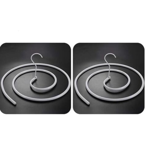 Lot de 2 cintres en forme de spirale pour couvertures, couettes séchées au soleil, draps de lit, matelas (rond) (1/5)