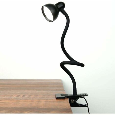Clip on Light Liseuse 3 Couleurs 3000-6500K 10 Niveaux de Luminosité Eye Careing LED Lampe de Bureau avec Pince Col de Cygne Flexible Clip sur Lampe