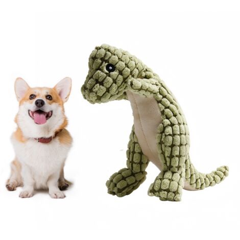 Jouet en peluche pour chien en forme de dinosaure (1/5)