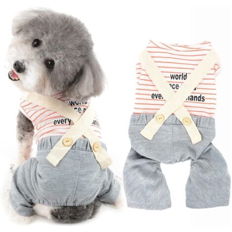 Pyjama rayé pour petit chien (1/5)