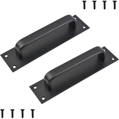 Poignée de porte en deux parties : 200 mm, pour portes coulissantes lourdes (cuisine et meubles) (1/5)