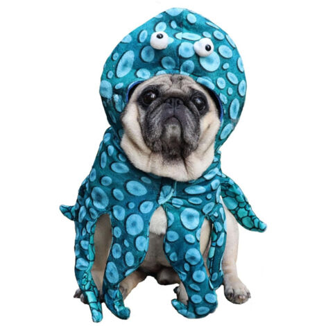 Chapeau de pieuvre d'Halloween pour chien et chat M (1/5)