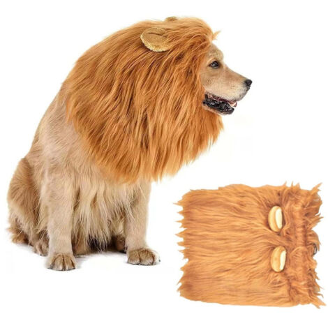 CERCTLA Serre Tête de Lion avec Oreilles et Crinière, Serre Tête Oreille Animal Enfant, Lion Oreille Bandeau, Deguisement Lions Enfant pour Carnaval Halloween Mascarade Anniversaire