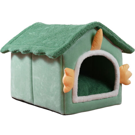 Niche en Peluche pour Chat - Maison des dinosaures (1/5)